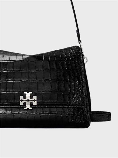 Medium Charlie Croc-Effect Leather Shoulder Bag TORY BURCH | 183354001